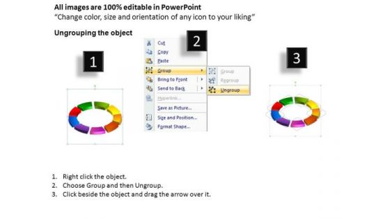 PowerPoint Slide Circle Chart Ring Process Ppt Theme