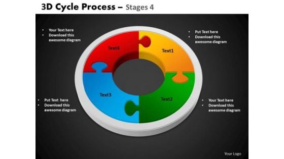 PowerPoint Slide Circle Process Cycle Process Ppt Slides