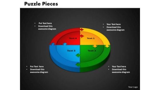 PowerPoint Slide Circle Puzzle Company Ppt Slides