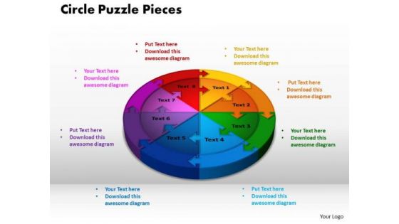 PowerPoint Slide Circle Puzzle Sales Ppt Presentation