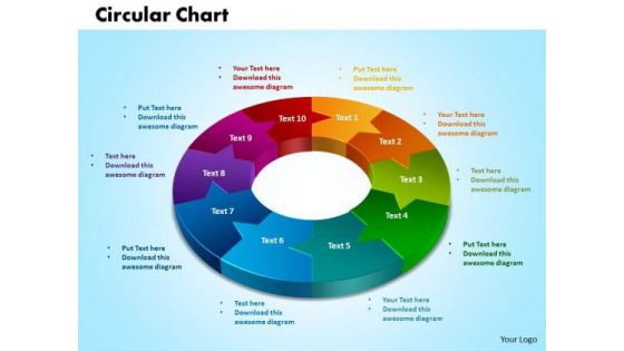 PowerPoint Slide Circular Charts Process Ppt Theme