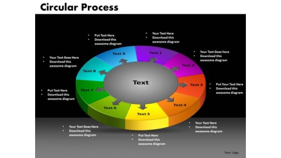 PowerPoint Slide Circular Process Teamwork Ppt Design