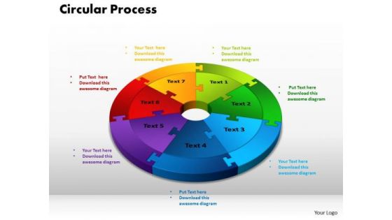PowerPoint Slide Circular Process Teamwork Ppt Design Slides