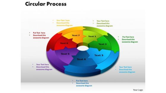 PowerPoint Slide Circular Process Teamwork Ppt Theme