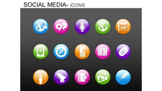 PowerPoint Slide Company Designs Social Media Icons Ppt Design Slides