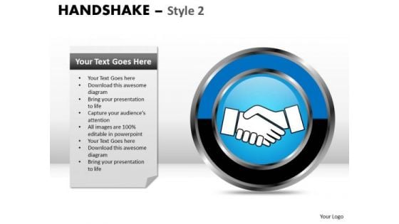 PowerPoint Slide Company Handshake Ppt Designs