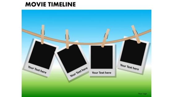 PowerPoint Slide Company Teamwork Movie Timeline Ppt Slide