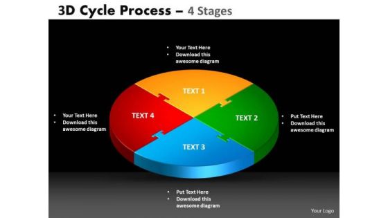 PowerPoint Slide Cycle Chart Cycle Process Ppt Theme