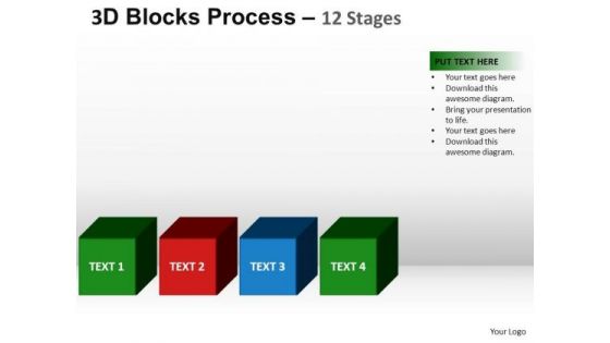 PowerPoint Slide Designs Business Blocks Process Ppt Presentation