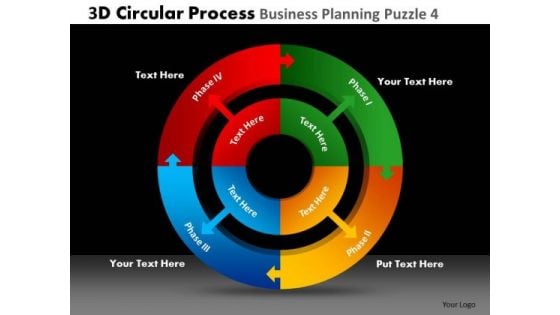 PowerPoint Slide Designs Business Growth 3d Circle Chart Process Ppt Design Slides