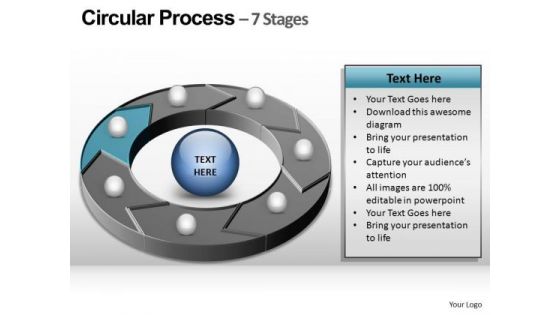 PowerPoint Slide Designs Chart Circular Process Ppt Template