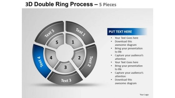 PowerPoint Slide Designs Chart Double Ring Ppt Theme
