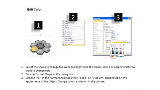 PowerPoint Slide Designs Chart Hexagon Shapes Ppt Backgrounds