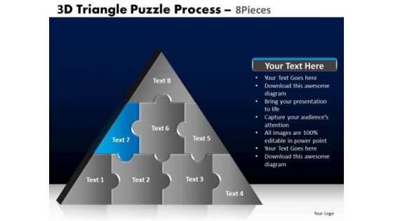 PowerPoint Slide Designs Chart Triangle Puzzle Ppt Slides