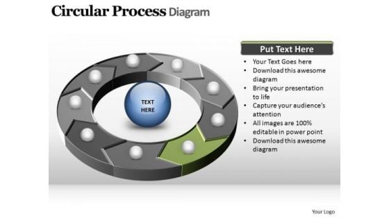 PowerPoint Slide Designs Company Circular Process Ppt Backgrounds