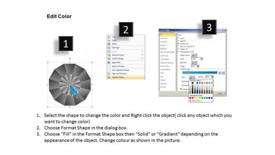 PowerPoint Slide Designs Company Circular Quadrant Ppt Templates