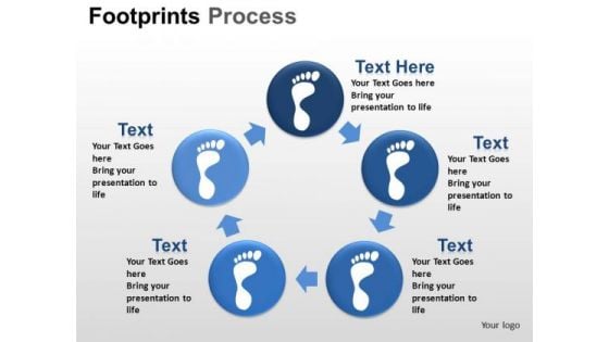 PowerPoint Slide Designs Company Footprints Process Ppt Process