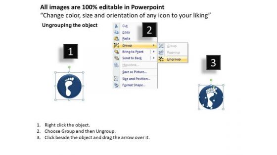 PowerPoint Slide Designs Company Footprints Process Ppt Process