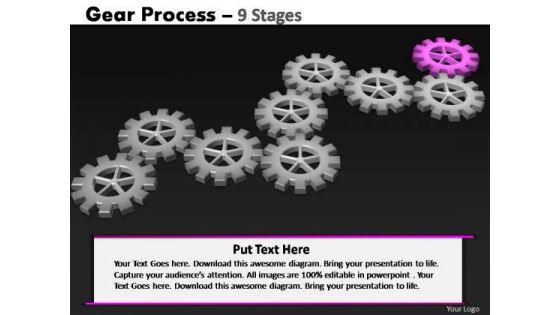 PowerPoint Slide Designs Company Gears Process Ppt Slide Designs