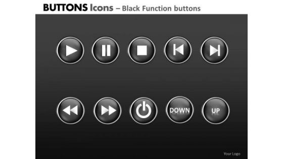 PowerPoint Slide Designs Company Growth Buttons Icons Ppt Slide