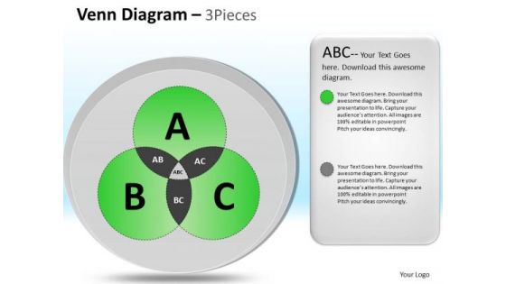 PowerPoint Slide Designs Company Leadership Vision Venn Circle Diagram Ppt Layout