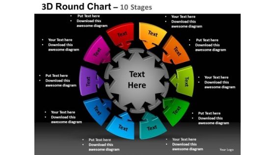 PowerPoint Slide Designs Company Round Chart Ppt Backgrounds