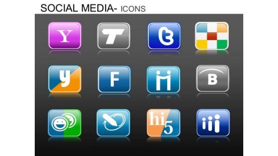 PowerPoint Slide Designs Corporate Designs Social Media Icons Ppt Templates