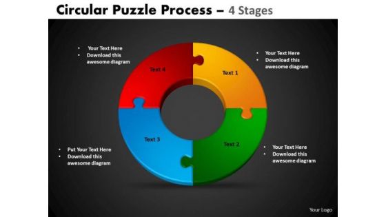 PowerPoint Slide Designs Cycle Chart Circular Puzzle Ppt Templates