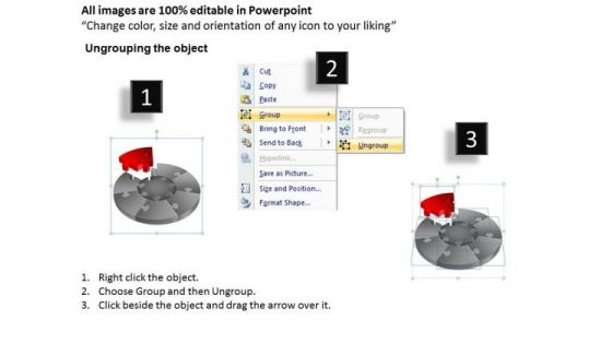 PowerPoint Slide Designs Diagram Pie Chart Puzzle Process Ppt Slidelayout