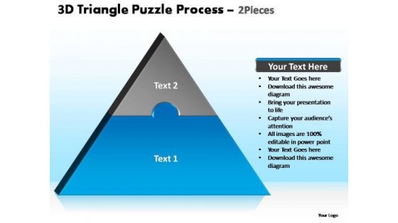 PowerPoint Slide Designs Download Triangle Puzzle Ppt Designs