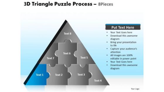 PowerPoint Slide Designs Download Triangle Puzzle Ppt Theme