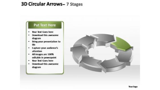 PowerPoint Slide Designs Editable Circular Arrows Ppt Themes