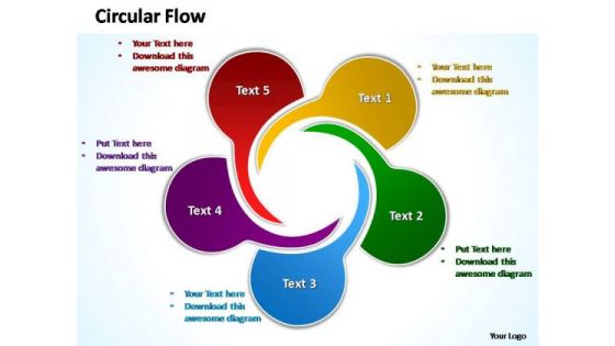PowerPoint Slide Designs Editable Circular Flow Ppt Design