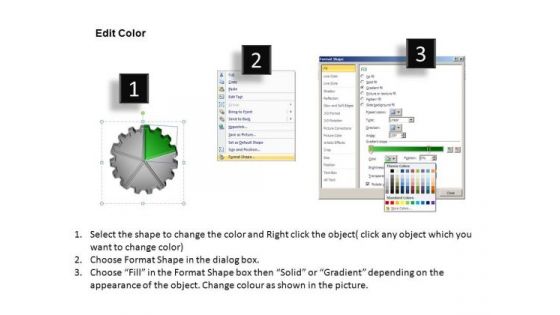 PowerPoint Slide Designs Editable Gears Process Ppt Design