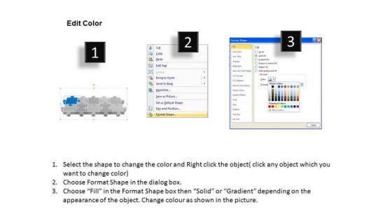 PowerPoint Slide Designs Editable Puzzle Process Ppt Slide Designs