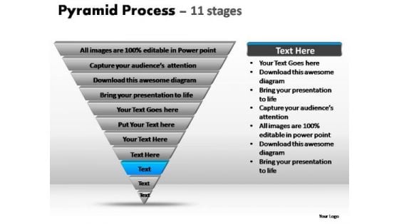 PowerPoint Slide Designs Editable Pyramid Process Ppt Template