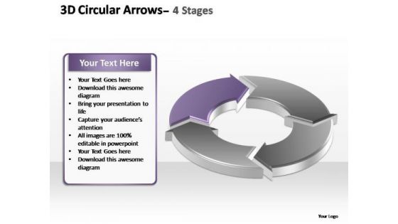 PowerPoint Slide Designs Education Circular Arrows Ppt Templates