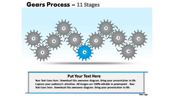 PowerPoint Slide Designs Education Gears Ppt Presentation