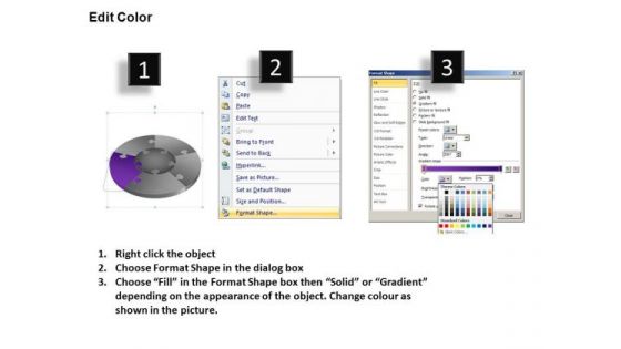 PowerPoint Slide Designs Education Jigsaw Pie Chart Ppt Template