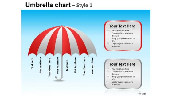 PowerPoint Slide Designs Executive Competition Umbrella Chart Ppt Theme