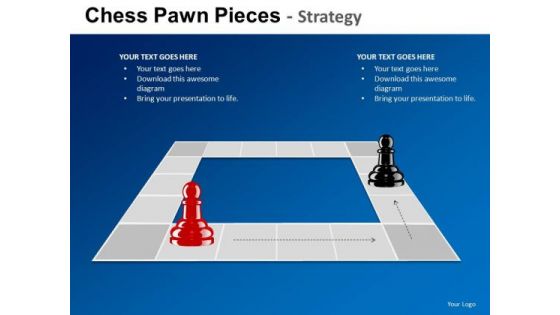 PowerPoint Slide Designs Executive Strategy Chess Pawn Ppt Theme