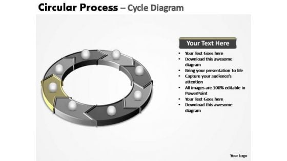 PowerPoint Slide Designs Global Circular Process Ppt Backgrounds