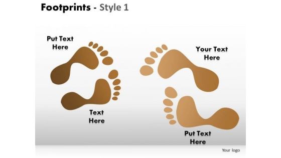 PowerPoint Slide Designs Graphic Footprints Ppt Slidelayout