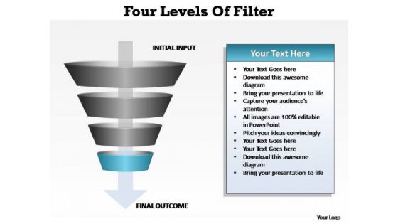 PowerPoint Slide Designs Graphic Four Levels Ppt Theme