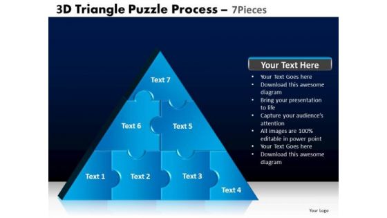 PowerPoint Slide Designs Graphic Triangle Puzzle Ppt Layouts