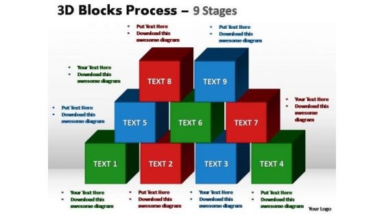 PowerPoint Slide Designs Growth Blocks Process Ppt Template