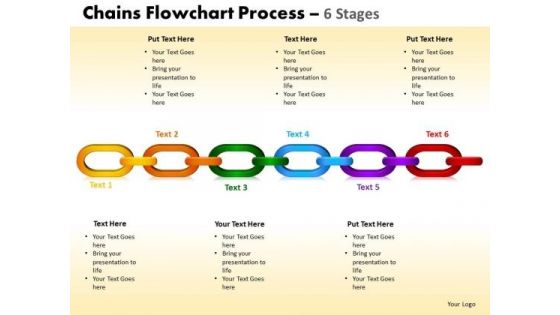 PowerPoint Slide Designs Growth Chains Flowchart Ppt Design