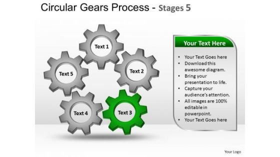 PowerPoint Slide Designs Growth Circular Gears Ppt Layouts