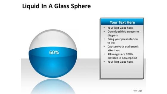 PowerPoint Slide Designs Growth Liquid In A Glass Sphere Ppt Designs