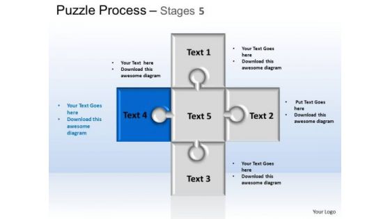 PowerPoint Slide Designs Growth Puzzle Ppt Themes